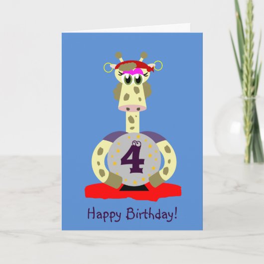 Anivalley Gina Giraffe Karte (Vorderseite)