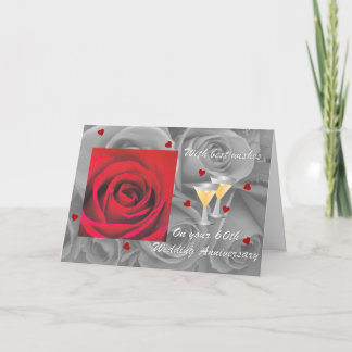 aniversary Grußkarte der Diamanthochzeit Karte