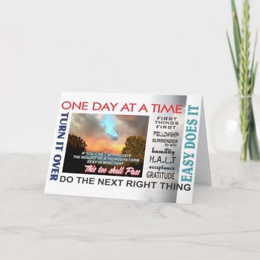 aniversary Karte 16rev der Erholungsslogans (Vorderseite)