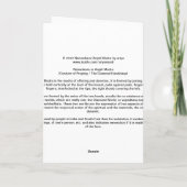 Anjali/Namaskara Mudra Grußkarte Karte (Rückseite)