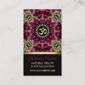 Anjali Yoga Eastern New Age Business Card Visitenkarte (Rückseite)