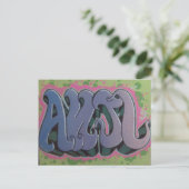 Anjl Stencil Postcard Postkarte (Stehend Vorderseite)