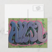 Anjl Stencil Postcard Postkarte (Vorne/Hinten)
