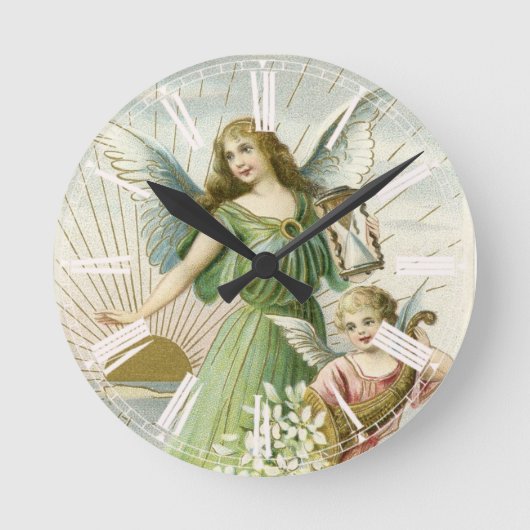 Anjo da guarda runde wanduhr (Vorderseite)