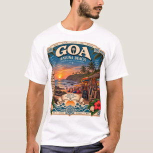 Anjuna-Strand Goa auf seinem Höhepunkt T-Shirt