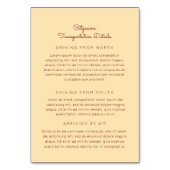 Ankara African Wedding Details 2-seitige Beilagenk Tischnummer (Rückseite)