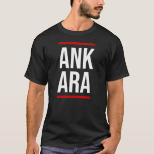 Ankara Fett Block Typografie T-Shirt