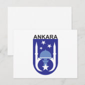 Ankara Flag Postkarte (Vorne/Hinten)