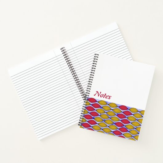 Ankara Gewebe Muster helle Farbe Notebook Notizblock (Innenseite)