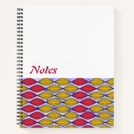 Ankara Gewebe Muster helle Farbe Notebook Notizblock