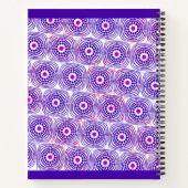Ankara-Muster lila Notebook Notizblock (Rückseite)