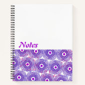 Ankara-Muster lila Notebook Notizblock (Vorderseite)