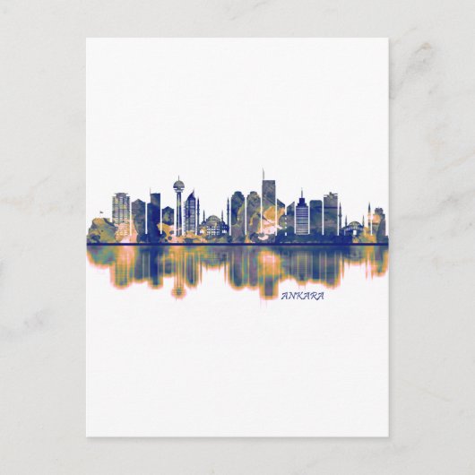 Ankara Skyline Feiertagspostkarte (Vorderseite)