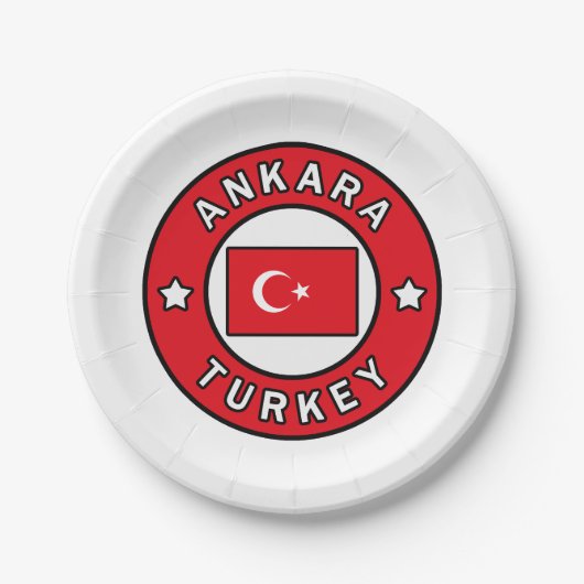 Ankara Türkei Pappteller (Vorderseite)