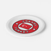 Ankara Türkei Pappteller (Schrägansicht)
