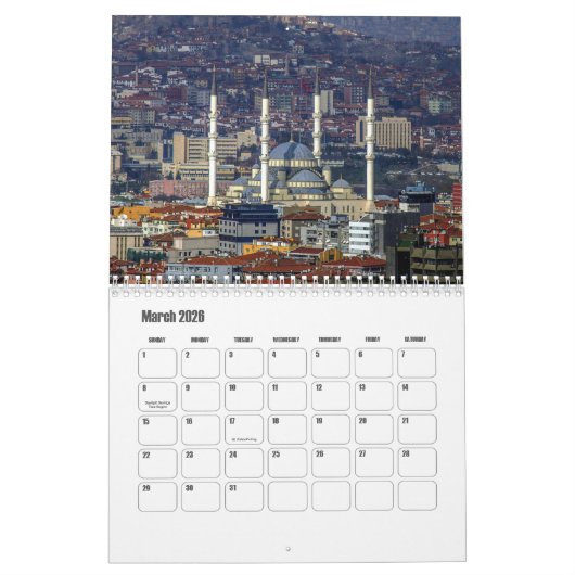 Ankara-Turkey Calendar Kalender (Mär 2026)