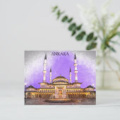 Ankara Turkey Kocatepe Mosque Postkarte (Stehend Vorderseite)