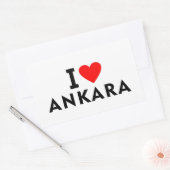 Ankara Turkey love city heart like travel Rechteckiger Aufkleber (Umschlag)