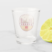 Ankara Turkey Skyline Emblem Schnapsglas (Rückseite)