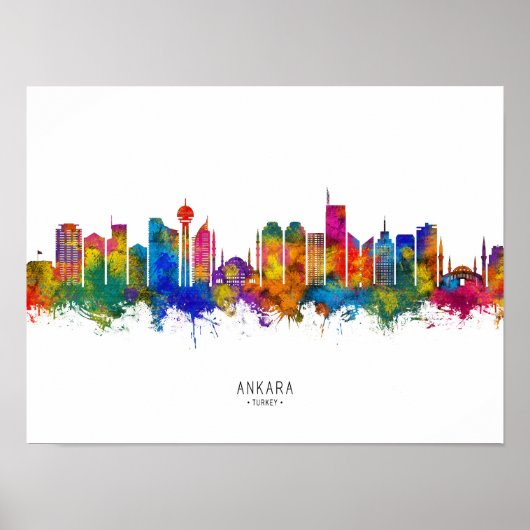 Ankara Turkey Skyline Poster (Vorne)