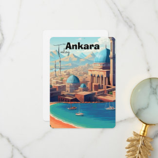 Ankara Turkey wall art - Turkey, Ankara print, Ank Dankeskarte