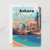 Ankara Turkey wall art - Turkey, Ankara print, Ank Dankeskarte (Vorderseite)