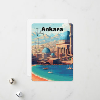 Ankara Turkey wall art - Turkey, Ankara print, Ank Feiertagskarte