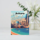 Ankara Turkey wall art - Turkey, Ankara print, Ank Postkarte (Stehend Vorderseite)