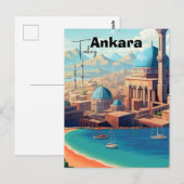 Ankara Turkey wall art - Turkey, Ankara print, Ank Postkarte (Vorne/Hinten)