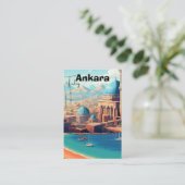 Ankara Turkey wall art - Turkey, Ankara print, Ank Visitenkarte (Stehend Vorderseite)