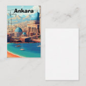 Ankara Turkey wall art - Turkey, Ankara print, Ank Visitenkarte (Vorne/Hinten)