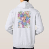 Ankara Türkiye City Map Hoodie (Rückseite)