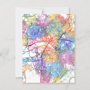 Ankara Türkiye City Map Postkarte