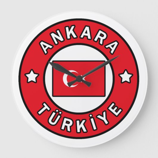 Ankara Türkiye Große Wanduhr (Vorderseite)