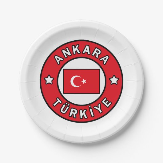 Ankara Türkiye Pappteller (Vorderseite)