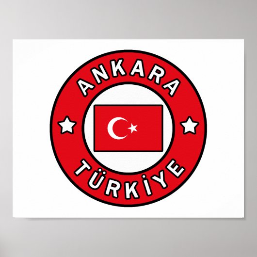 Ankara Türkiye Poster (Vorne)