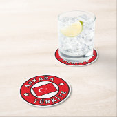 Ankara Türkiye Runder Pappuntersetzer (Vor Ort)