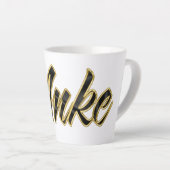 Anke black gold Lettering Latte Tasse (Rechte Ecke)
