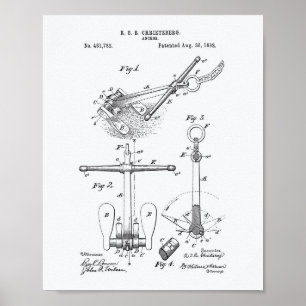 Anker 1892 Patent Kunstweiß-Papier Poster