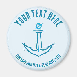 Anker am Meer. Vorlage für Sailor-Geschenke Magnet