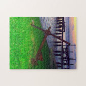 Anker am Sonnenuntergang Puzzle (Horizontal)