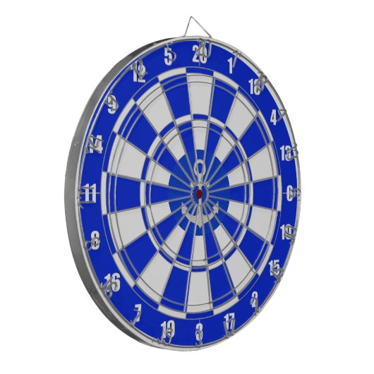 Anker auf dem Blue and White Dart Board Dartscheibe (Vorderseite Links)