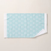 Anker auf Light Blue Badhandtuch Set (Handtuch)