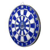 Anker auf Navy Blue und White Dart Board Dartscheibe (Vorderseite rechts)