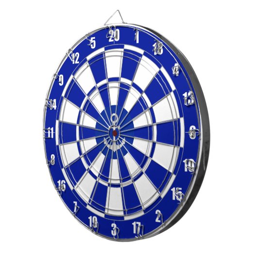 Anker auf Navy Blue und White Dart Board Dartscheibe (Vorderseite rechts)