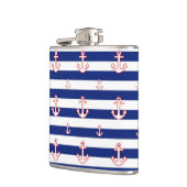 Anker auf Navy Strips Flachmann (Links)