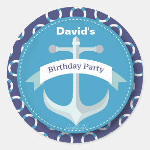 Anker-Aufkleber Runder Aufkleber