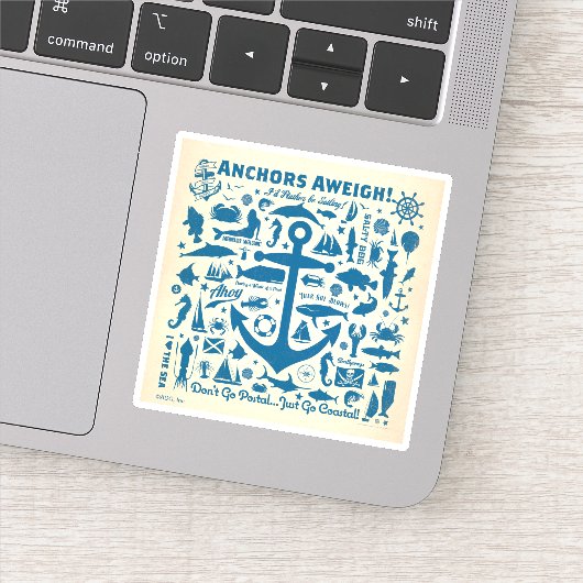 Anker Aweigh! Aufkleber (Detail)
