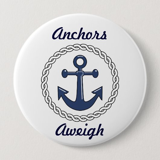 Anker Aweigh Button (Vorderseite)