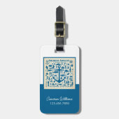 Anker Aweigh! Gepäckanhänger (Vorderseite vertikal)